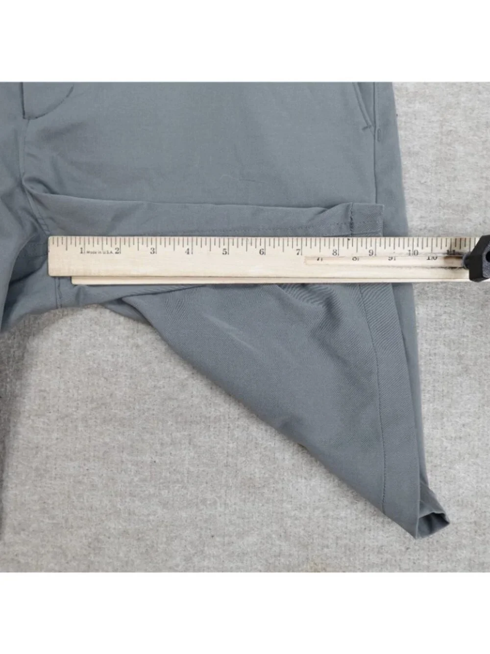 Proof Mens Shorts 34 Gray Solid 9